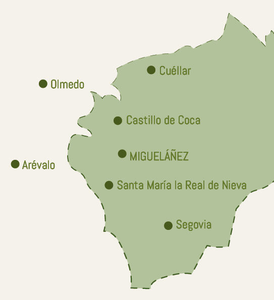 Mapa Segovia