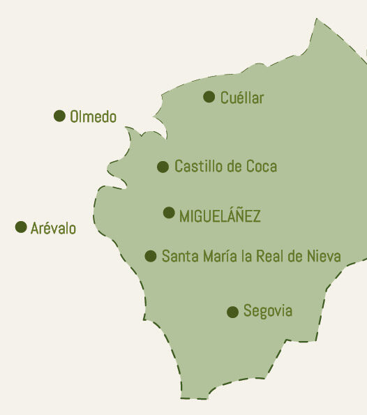 Mapa Segovia